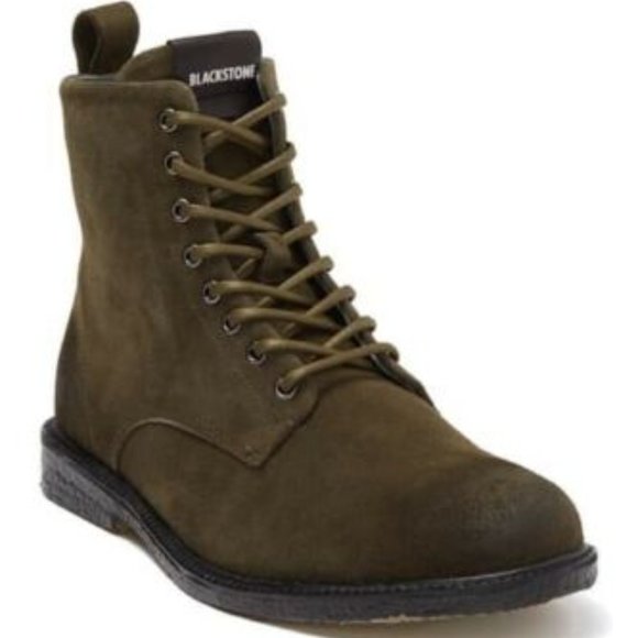 Men\'s NWT Blackstone Leather Mid Boot with Side Zip Closure.HUNTING GREEN, Sz 13 main image 5